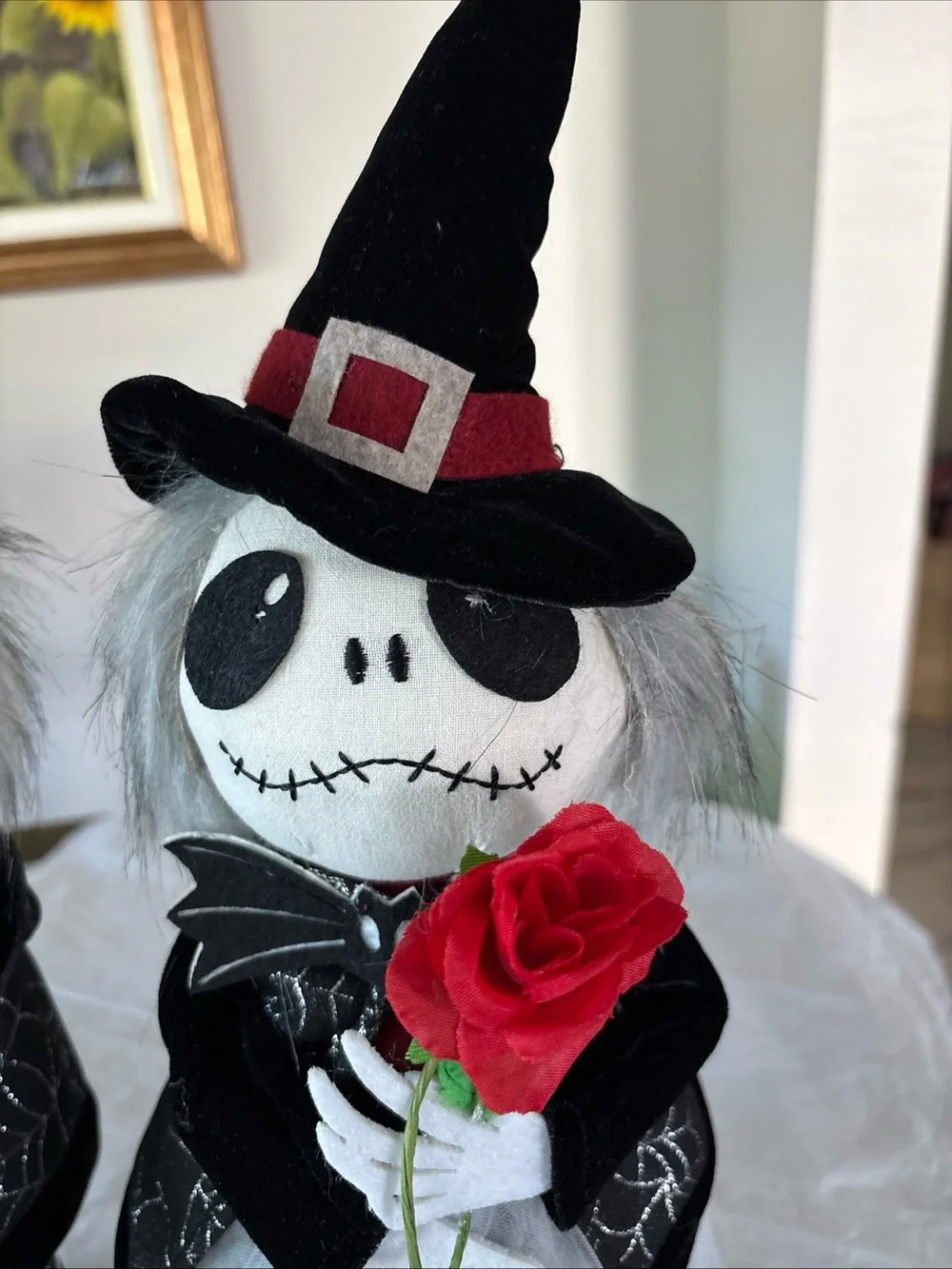 Vintage Day of the Dead Skull Skeleton Couple
